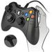 Wired USB Joystick with Dual Vibration and Shoulders Buttons for Xbox 360/Xbox 360 Slim/PC Windows 7/8/10 (Black)-Xbox 360 Controllers-SAMA-brands-world.ca