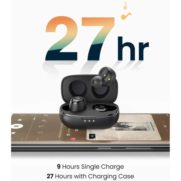 Wireless Earbuds Bluetooth 5.0 Waterproof Black Built-in Mic Noise Cancelling Touch Control-Earbuds & In-Ear Headphones-UGREEN-brands-world.ca