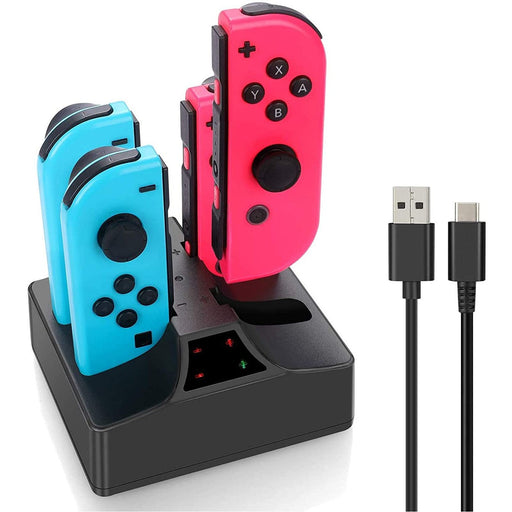 YCCSKY Switch Joy-Con Controller Charger, Charging Dock 4 in 1 Joy con...-Nintendo Switch Power Cords & Charging Stations-SAMA-brands-world.ca